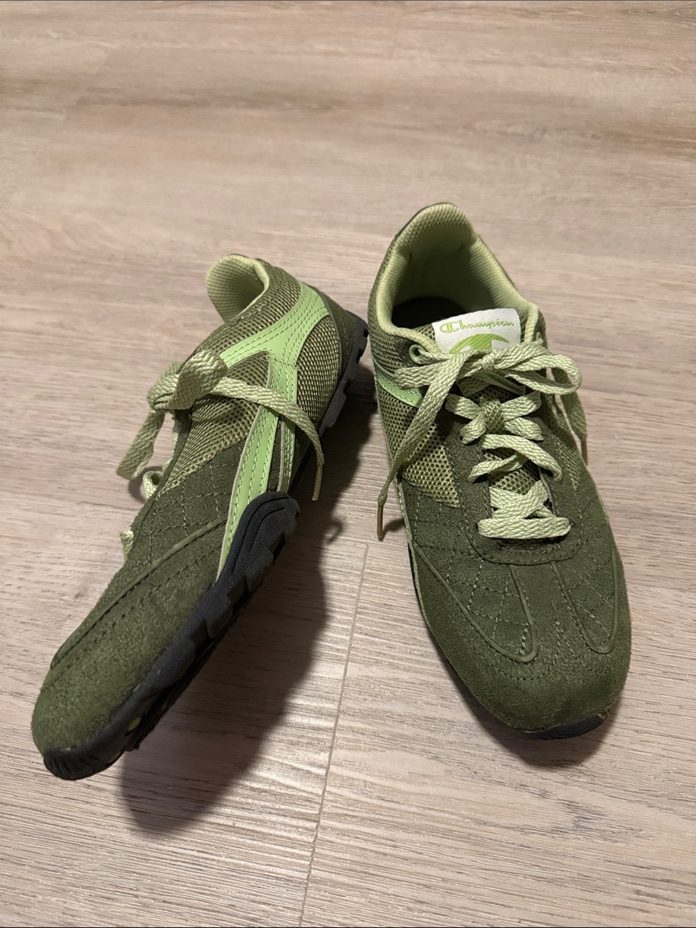 Vintage Olive Green Champion Shoes